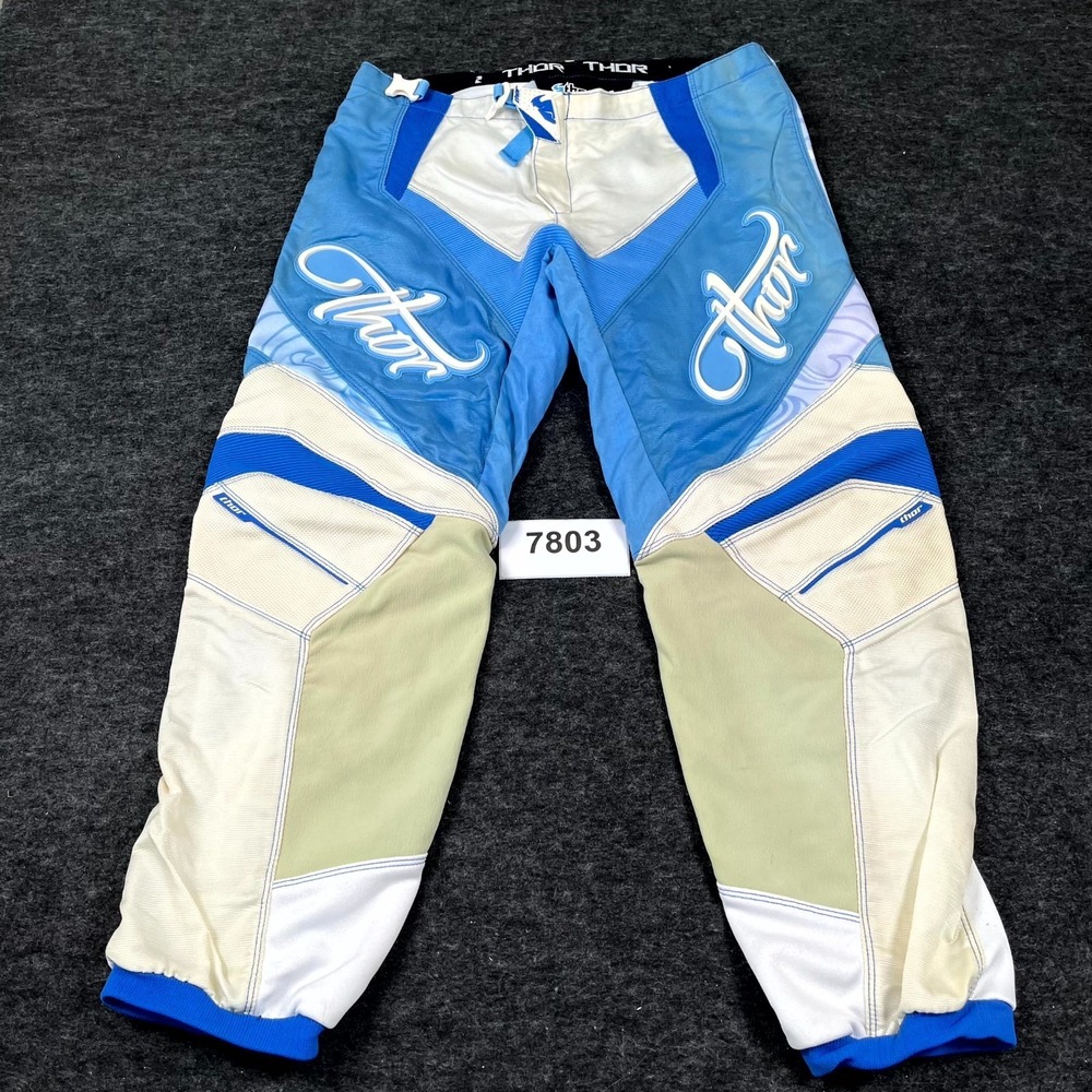 Thor Motocross Racing Pants Womens 11/12 Multicolor Phase Gear Padded Off Road
